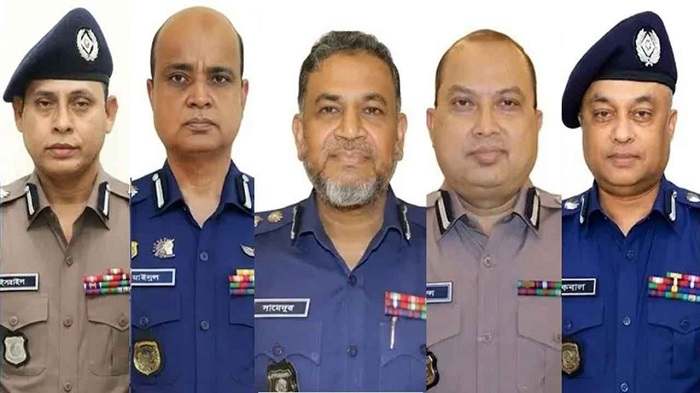 সিলেটের সাবেক ডিসিসহ অতিরিক্ত আইজিপি হলেন ৫ পুলিশ কর্মকর্তা