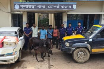 কুলাউড়া থানা পুলিশের পৃথক ৪টি অভিযান, গ্রেপ্তার-৩