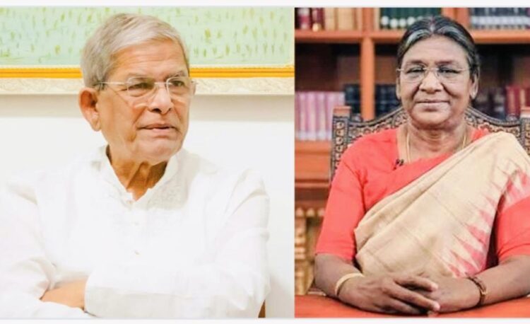 নতুন রাষ্ট্রপতি মির্জা ফখরুলকে ভারতের রাষ্ট্রপতির অভিনন্দন