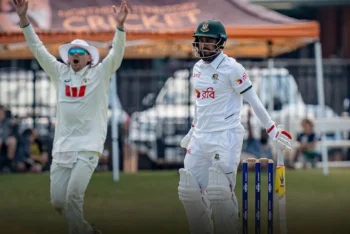 ৫৪ রানে ‘প্যাকেট’ হয়ে ইনিংস ব্যবধানে হারল বাংলাদেশ