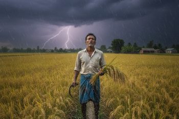 হাওরে কৃষকের আতঙ্ক আকস্মিক বন্যা ও শিলাবৃষ্টি, ফসল নিয়ে শঙ্কা