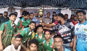 মৌলভীবাজারে মাদকবিরোধী ফুটবল টুর্নামেন্ট সম্পন্ন
