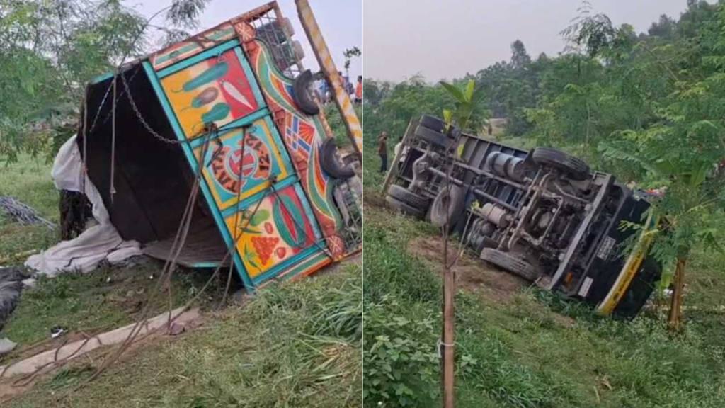 ঢাকা-টাঙ্গাইল মহাসড়কে রডবোঝাই ট্রাক উল্টে নিহত ১৫