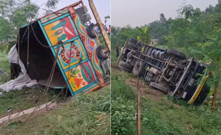 ঢাকা-টাঙ্গাইল মহাসড়কে রডবোঝাই ট্রাক উল্টে নিহত ১৫