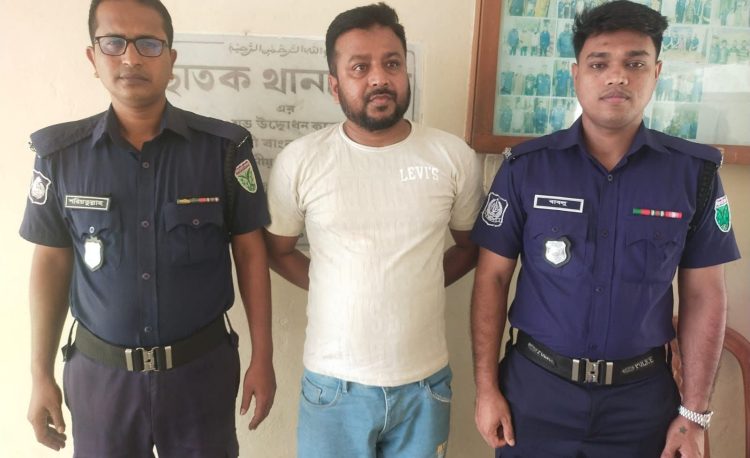ছাতকে পুলিশের অভিযানে পলাতক আসামী গ্রেফতার