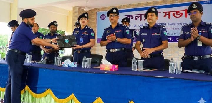 পদক পেলেন ছাতক থানার ওসি মিজানুর রহমান