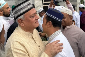ঈদগাহে নির্যাতিত মুসলমানদের স্মরণ করলেন এমপি নাসের
