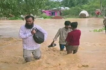 ঢলে তলিয়ে গেছে হবিগঞ্জের ৩ গ্রাম