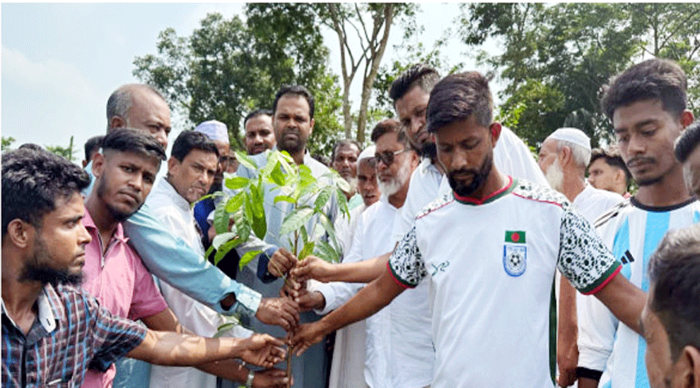 ওসমানীনগরে বৃক্ষরোপণ কর্মসূচির উদ্বোধন করলেন ইলিয়াসপুত্র আবরার