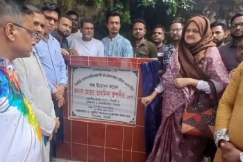 বিশ্বনাথে দুই সড়ক মেরামত কাজের শুভ উদ্বোধন করলেন এমপি তাহসিনা রুশদীর