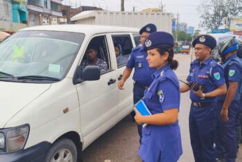 জুড়ীতে পুলিশের চেকপোস্ট কার্যক্রম জোরদার