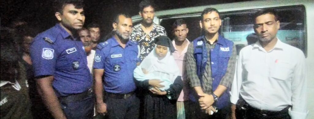 ছাতক হাসপাতাল থেকে চুরি হওয়া নবজাতককে উদ্ধার করেছে পুলিশ