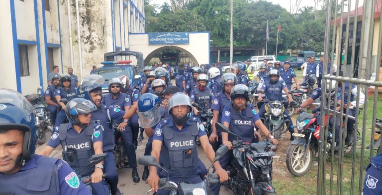মৌলভীবাজারে পুলিশের বিশেষ ফোর্সের মোবিলাইজেশন ড্রিল