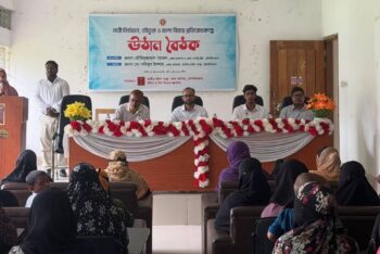 নারী নির্যাতন,যৌতুক ও বাল্যবিবাহ প্রতিরোধে মৌলভীবাজারে উঠান বৈঠক