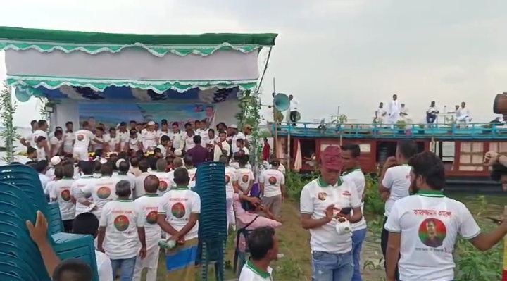 টাঙ্গুয়ার হাওরে বিএনপির মিলনমেলা