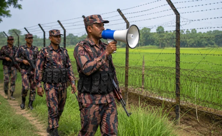 সিলেট সীমান্তে ‘পুশ-ইন’ আশঙ্কা: বিজিবির মাইকিং ও নিরাপত্তা জোরদার
