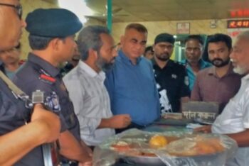 র‍্যাব-৯ ও ভোক্তার যৌথ অভিযানে কমলগঞ্জে ২টি প্রতিষ্ঠানকে জরিমানা