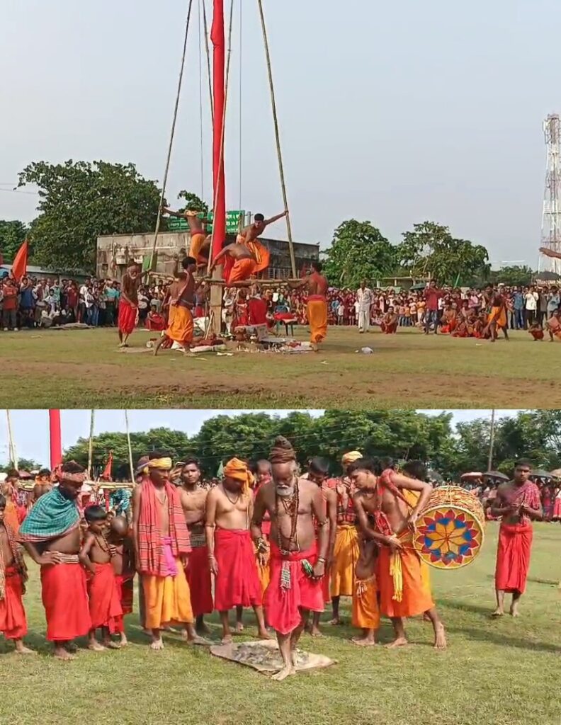 তাহিরপুরে ঐতিহ্যবাহী চড়ক পূজা, হাজারো মানুষের ঢল