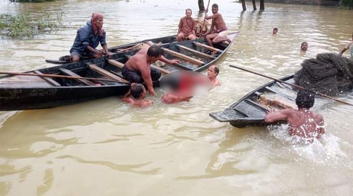 মৌলভীবাজারে বন্যার পানিতে পড়ে বৃদ্ধের মৃত্যু