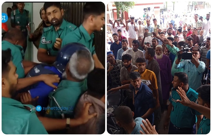 সিলেটে আদলত চত্বরে প্রধান আসামির ওপর ফের হামলা