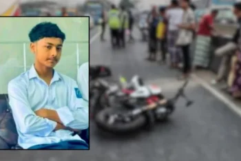 মোটরসাইকেল নিয়ে জাফলং ঘুরতে গিয়ে স্কুলছাত্র নিহত, আহত ২ বন্ধু