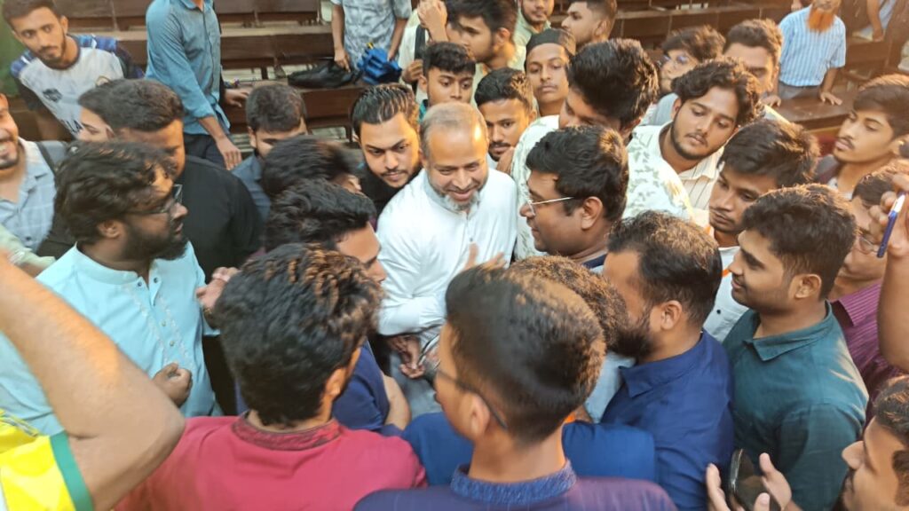 এনসিপির নেতৃবৃন্দের সাথে শাবিপ্রবি ছাত্রদলের সৌজন্য সাক্ষাৎ 