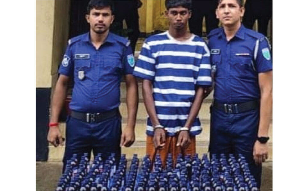গোয়াইনঘাটে ভারতীয় এসকাফ কফ সিরাপ উদ্ধার, গ্রেপ্তার ১