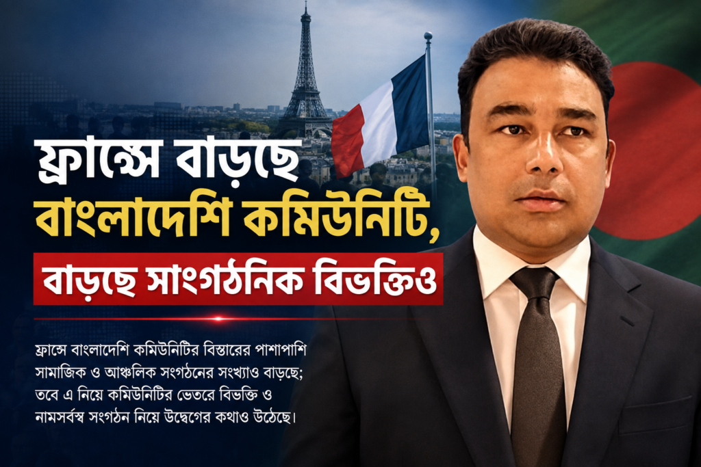ফ্রান্সে বাড়ছে বাংলাদেশি কমিউনিটি, বাড়ছে সাংগঠনিক বিভক্তিও