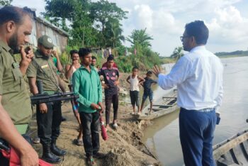 জকিগঞ্জের বারহালের বালুমহালে উপজেলা প্রশাসনের অভিযান 