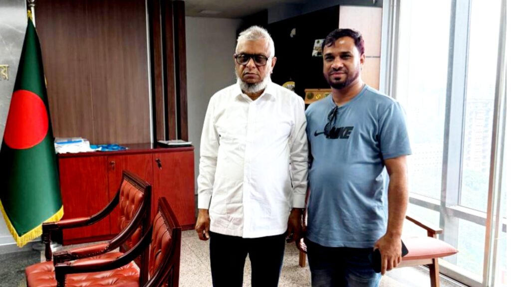 মন্ত্রীর দপ্তরে জেলা যুবদলের আবুল হাসিম, জৈন্তাপুর পৌরসভা বাস্তবায়নে মিলল আশ্বাস