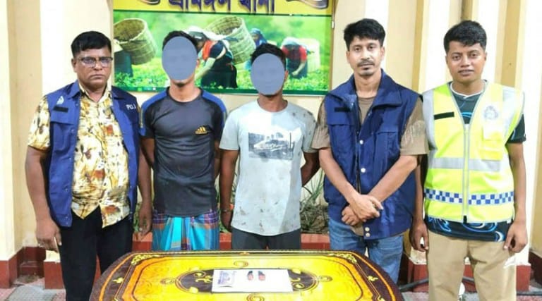 শ্রীমঙ্গলে মাদকসহ ২ যুবক আটক