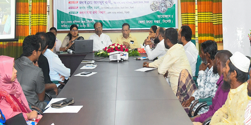 জাতীয় মৎস্য পক্ষ উপলক্ষ্যে সিলেটে মতবিনিময় সভা