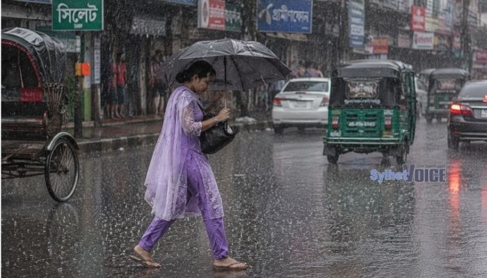 সিলেটে আগামী পাঁচদিন বৃষ্টির সম্ভাবনা, কোথাও কোথাও হতে পারে ভারী বর্ষণ