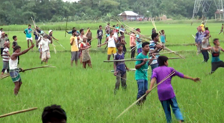 লাখাইয়ে জমি নিয়ে সংঘর্ষে আহত ২০