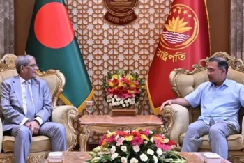 বঙ্গভবনে রাষ্ট্রপতির সঙ্গে প্রধানমন্ত্রীর সাক্ষাৎ