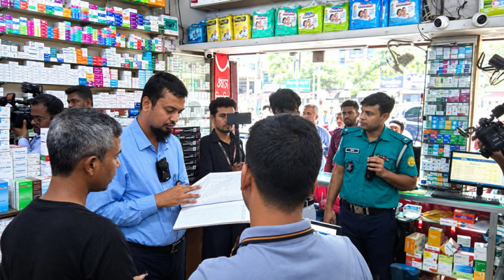 সিলেটে মেয়াদোত্তীর্ণ ওষুধ বিক্রির দায়ে ফার্মেসিকে জরিমানা