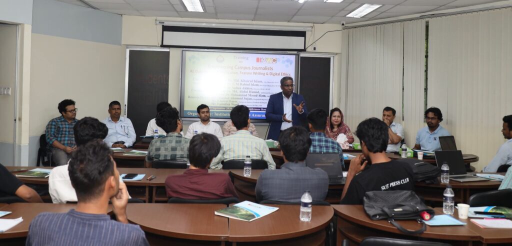 শাবিপ্রবিতে ক্যাম্পাস সাংবাদিকদের দক্ষতা বৃদ্ধিতে প্রশিক্ষণ কর্মশালা