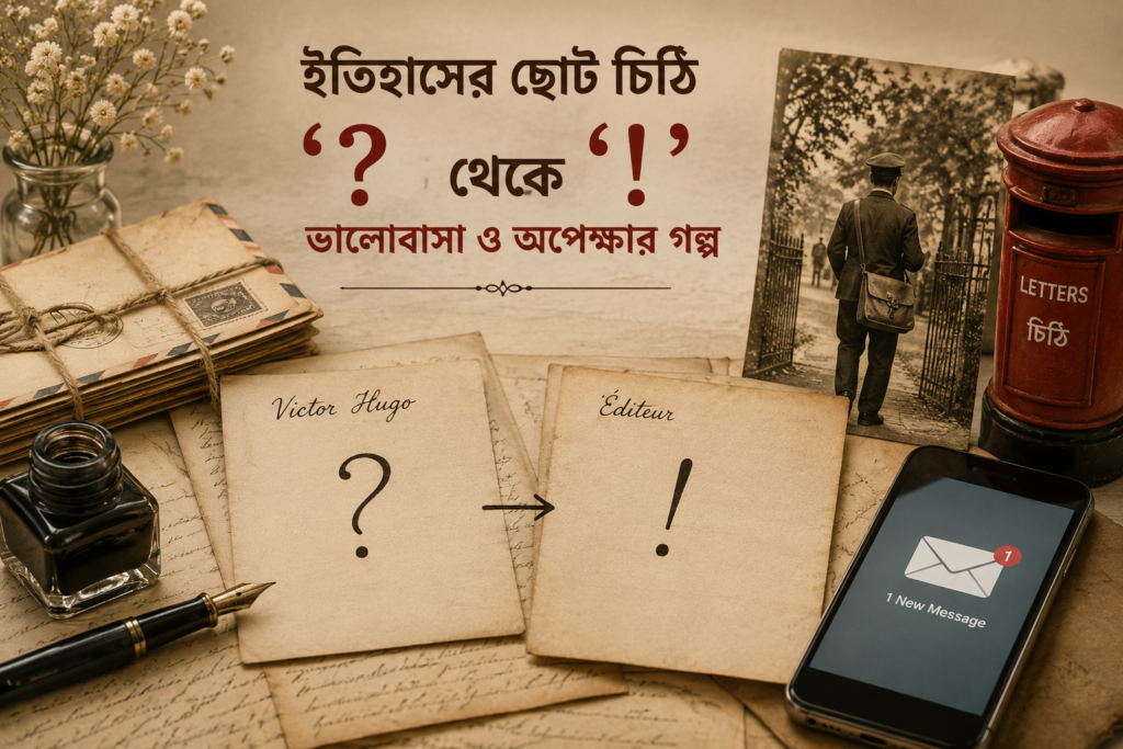 ইতিহাসের ছোট চিঠি : ‘?’ থেকে ‘!’—ভালোবাসা ও অপেক্ষার গল্প