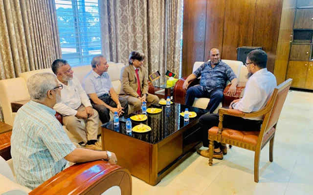 সিসিক প্রশাসকের সঙ্গে সিকৃবি উপাচার্যের সৌজন্য সাক্ষাৎ 