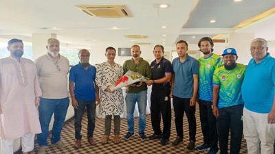 সিলেট ক্রীড়াঙ্গনের অন্যতম পৃষ্ঠপোষক সাহেদ শামস সংবর্ধিত